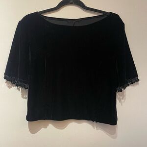 Black Velvet Top